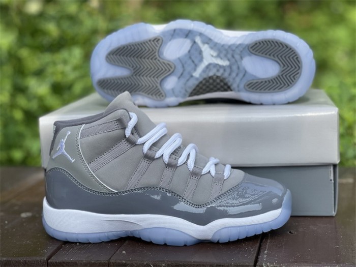Authentic Air Jordan 11 Cool Grey 2021 GS