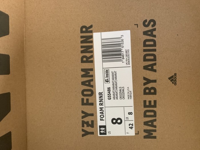 Authentic Yeezy Foam runner“Ararat”