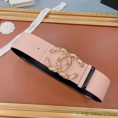 Super Perfect Quality CHNL Belts(100% Genuine Leather,steel Buckle)-253