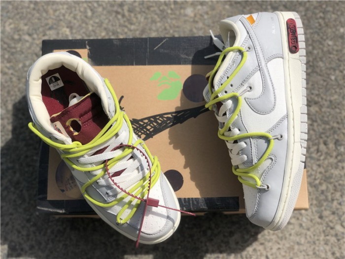 Authentic OFF-WHITE x Nike Dunk Low “The 50” DM1602