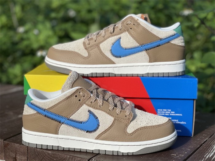 Authentic Size? x Nike Dunk Low Brown