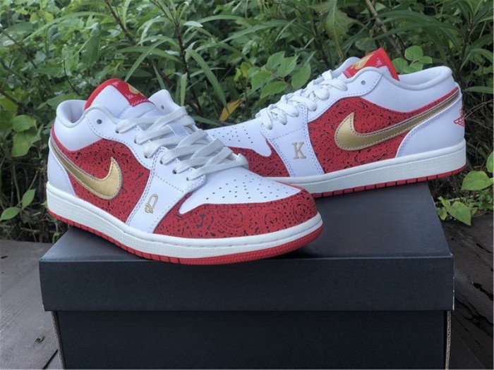 Authentic Air Jordan 1 Low “Spades”