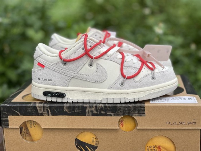Authentic OFF-WHITE x Nike Dunk Low “The 50”DJ0950 118-001