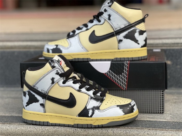 Authentic Nike Dunk High 1985 “Black Acid Wash”