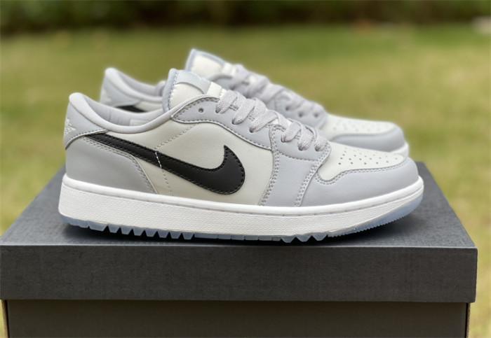 Authentic Air Jordan 1 Low Golf “Wolf Grey”