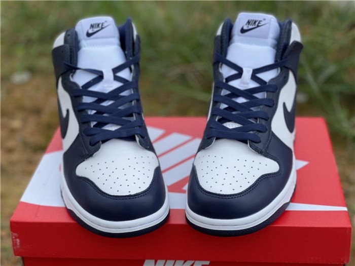 Authentic Nike Dunk High Midnight Navy