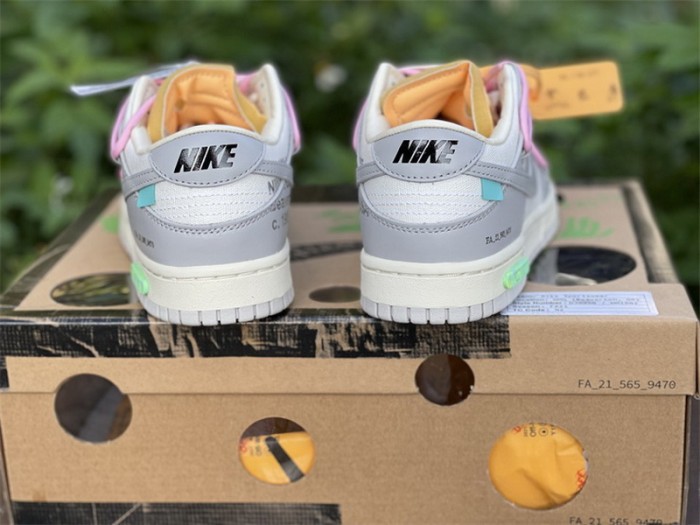 Authentic OFF-WHITE x Nike Dunk Low “The 50” DM1602 109