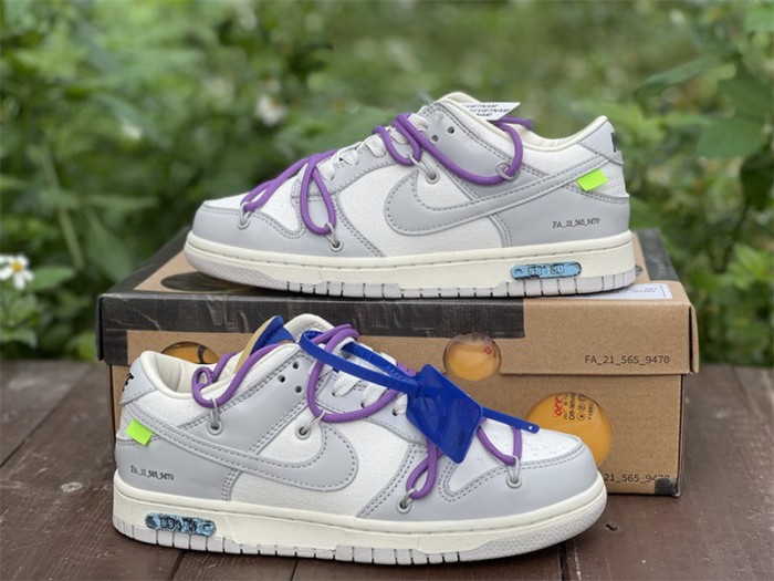 Authentic OFF-WHITE x Nike Dunk Low “The 50” DM1602 107