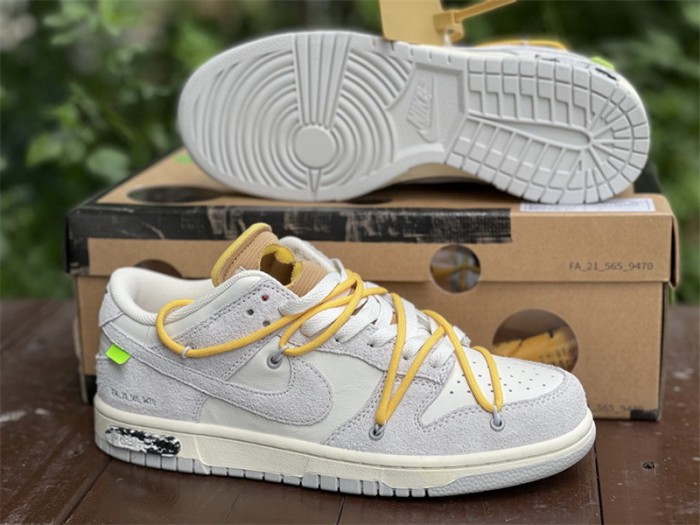 Authentic OFF-WHITE x Nike Dunk Low “The 50” DJ0950-109