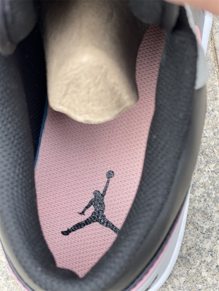 Authentic Air Jordan 1 Low Grey Pink
