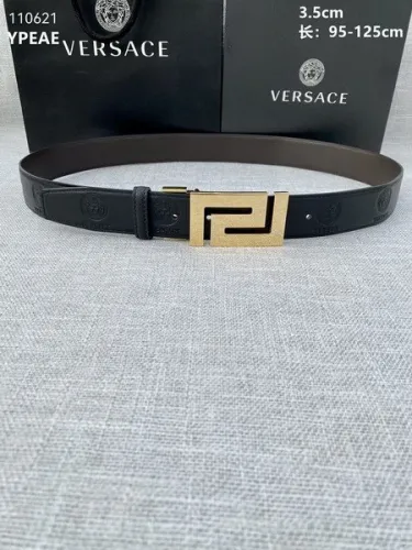 Super Perfect Quality Versace Belts(100% Genuine Leather,Steel Buckle)-1636