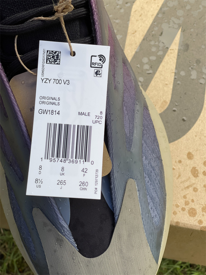 Authentic Yeezy 700 V3 “Fade Carbon”
