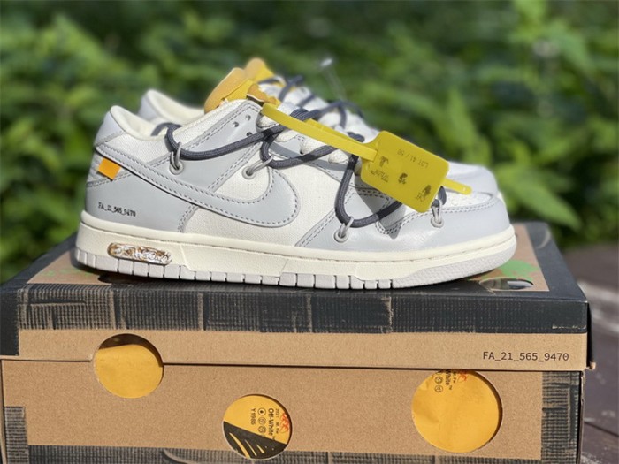 Authentic OFF-WHITE x Nike Dunk Low “The 50” DM1602 105