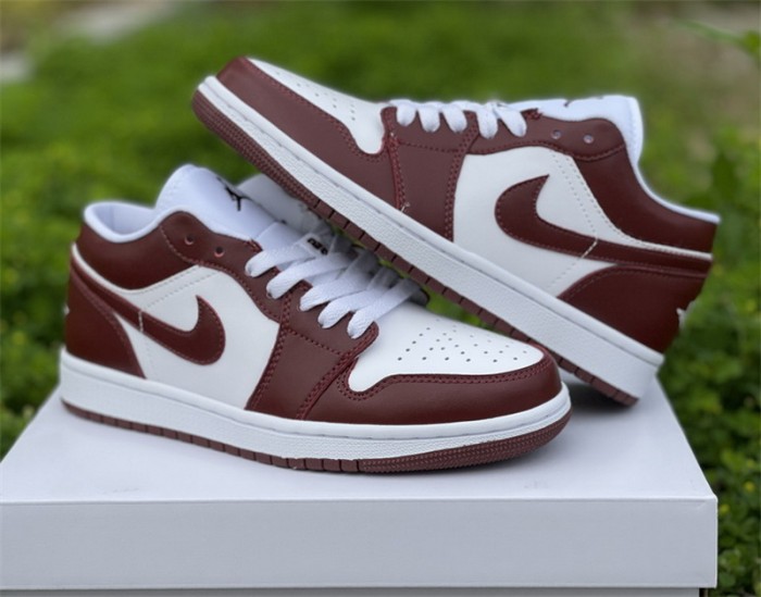 Authentic Air Jordan 1 Low Team Red