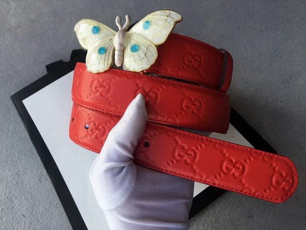 Super Perfect Quality G Belts(100% Genuine Leather,steel Buckle)-4396