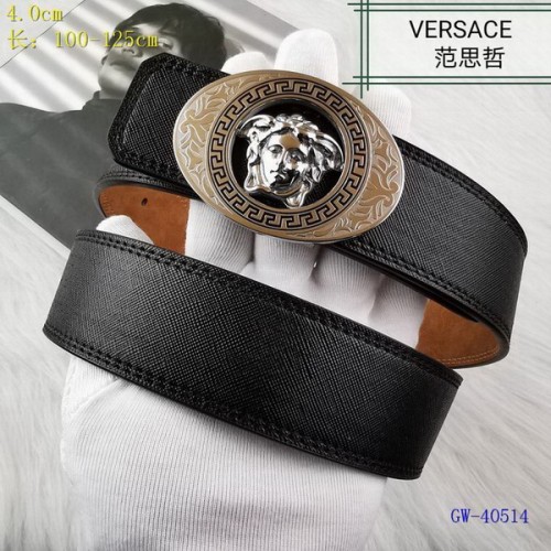 Super Perfect Quality Versace Belts(100% Genuine Leather,Steel Buckle)-1515