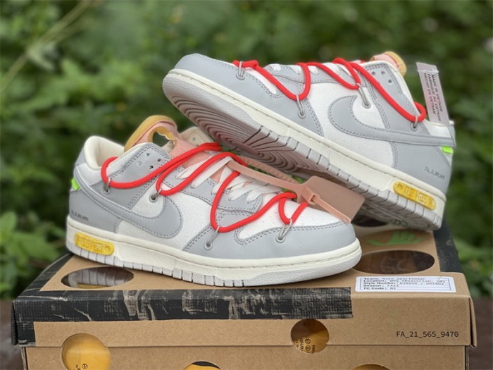 Authentic OFF-WHITE x Nike Dunk Low “The 50” DM1602 110