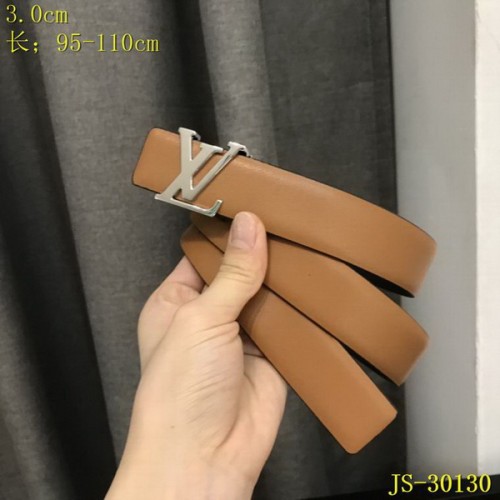 Super Perfect Quality LV Belts(100% Genuine Leather Steel Buckle)-3214