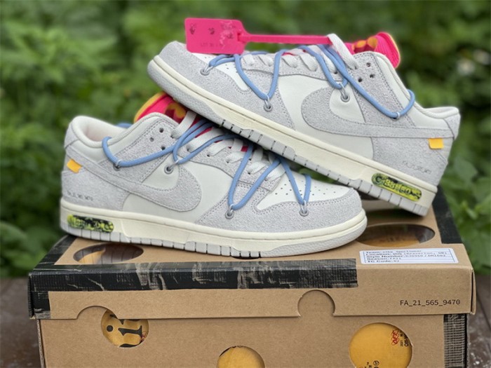 Authentic OFF-WHITE x Nike Dunk Low “The 50” DJ0950 113