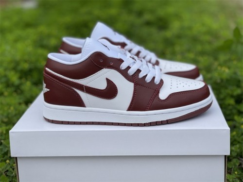 Authentic Air Jordan 1 Low Team Red