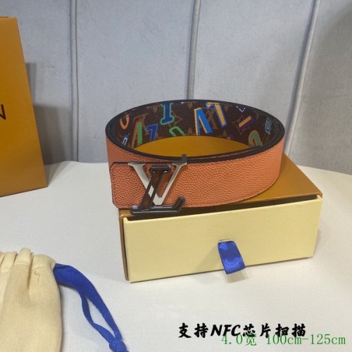 Super Perfect Quality LV Belts(100% Genuine Leather Steel Buckle)-3976