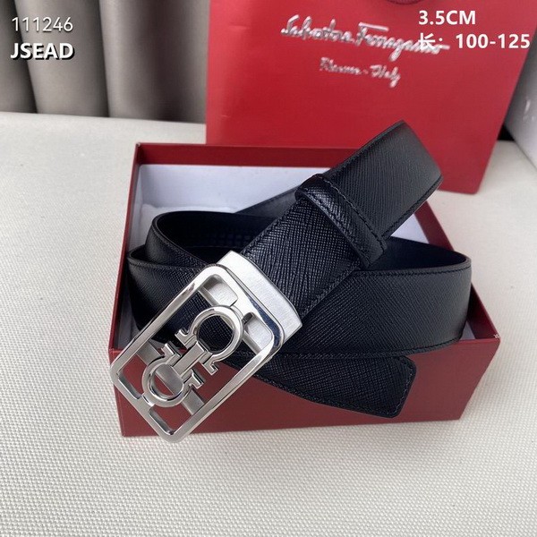 Super Perfect Quality Ferragamo Belts(100% Genuine Leather,steel Buckle)-1698