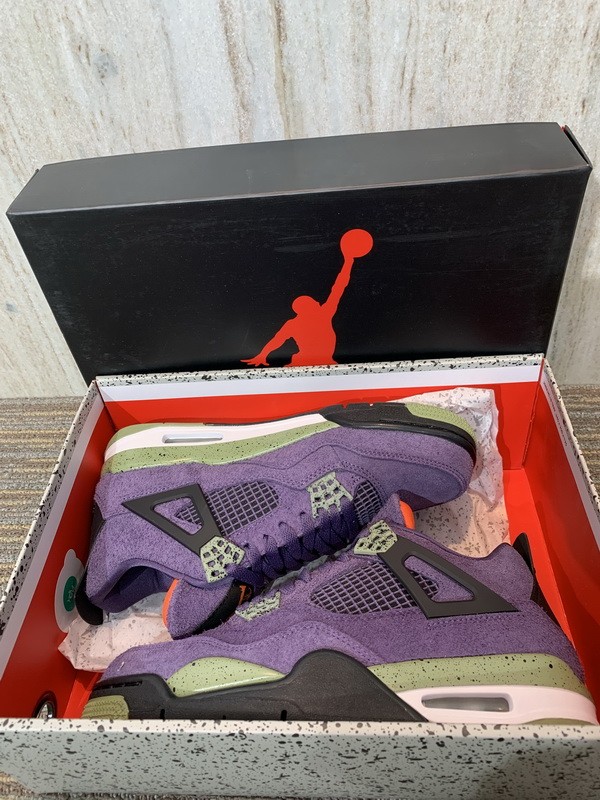 Authentic Air Jordan 4“Canyon Purple”