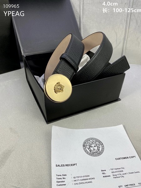 Super Perfect Quality Versace Belts(100% Genuine Leather,Steel Buckle)-917