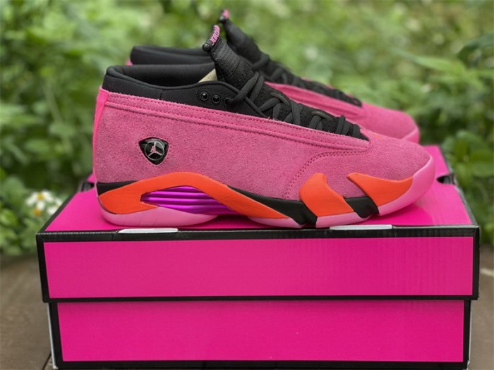 Authentic Air Jordan 14 Low “Shocking Pink” WMNS