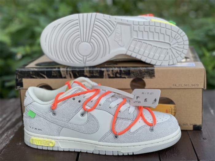 Authentic OFF-WHITE x Nike Dunk Low “The 50” DJ0950 108