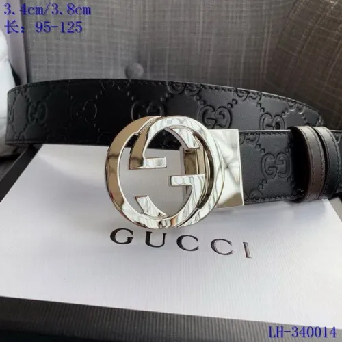 Super Perfect Quality G Belts(100% Genuine Leather,steel Buckle)-3149