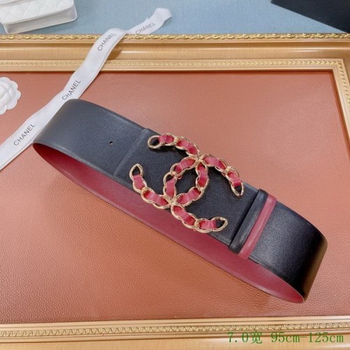 Super Perfect Quality CHNL Belts(100% Genuine Leather,steel Buckle)-271