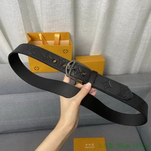 Super Perfect Quality LV Belts(100% Genuine Leather Steel Buckle)-2748