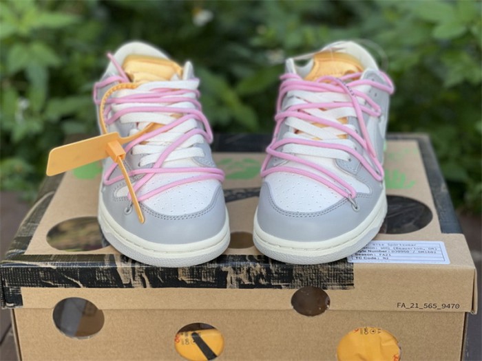 Authentic OFF-WHITE x Nike Dunk Low “The 50” DM1602 109
