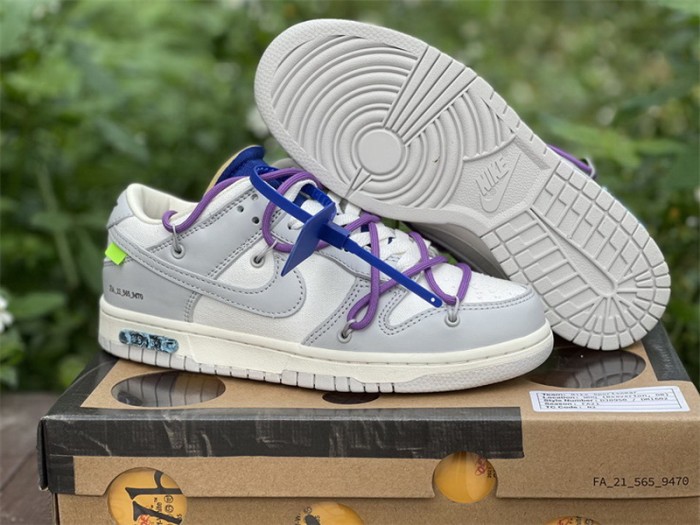 Authentic OFF-WHITE x Nike Dunk Low “The 50” DM1602 107