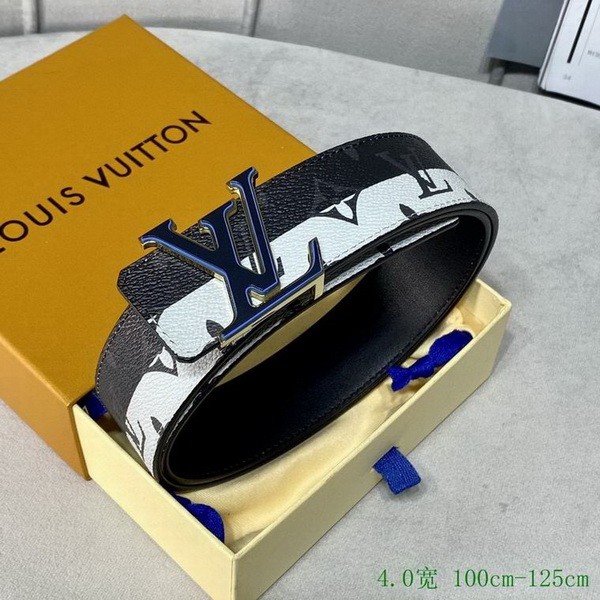 Super Perfect Quality LV Belts(100% Genuine Leather Steel Buckle)-4029