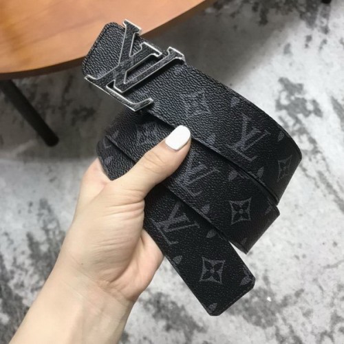Super Perfect Quality LV Belts(100% Genuine Leather Steel Buckle)-3855