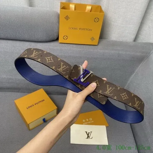 Super Perfect Quality LV Belts(100% Genuine Leather Steel Buckle)-4066