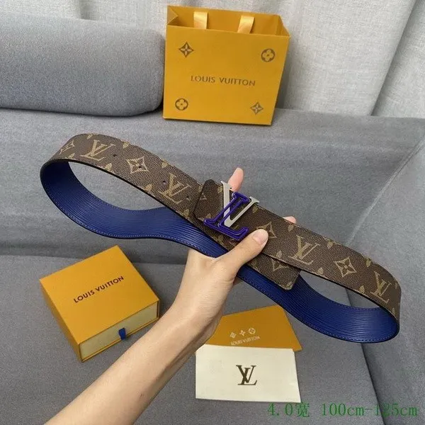 Super Perfect Quality LV Belts(100% Genuine Leather Steel Buckle)-4066