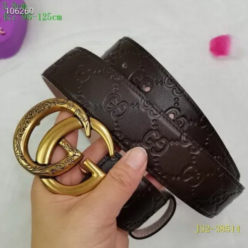 Super Perfect Quality G Belts(100% Genuine Leather,steel Buckle)-3797
