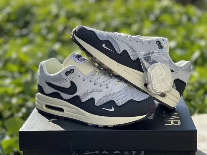 Authentic Patta x Nike Air Max 1 Black Grey