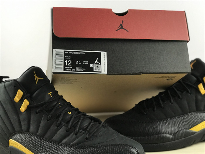 Authentic Air Jordan 12 “Black Taxi”