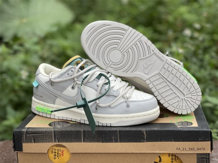 Authentic OFF-WHITE x Nike Dunk Low “The 50” DM1602 117