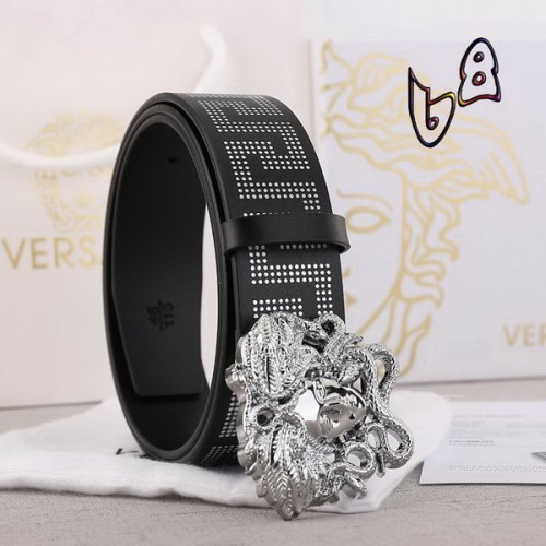 Super Perfect Quality Versace Belts(100% Genuine Leather,Steel Buckle)-409