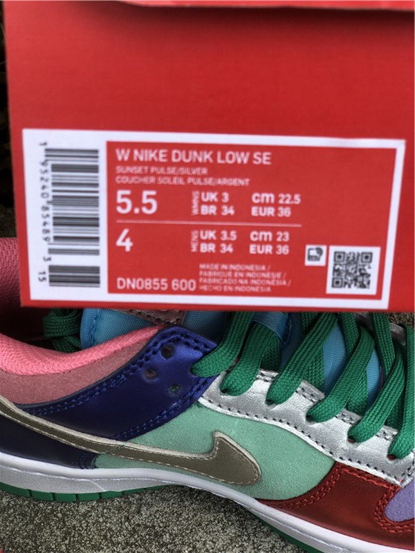 Authentic Nike Dunk Low Sunset Pulse Women Shoes