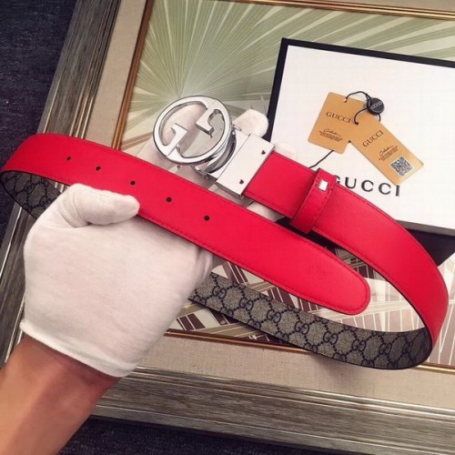 Super Perfect Quality G Belts(100% Genuine Leather,steel Buckle)-4420