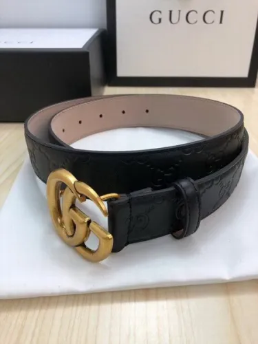 Super Perfect Quality G Belts(100% Genuine Leather,steel Buckle)-3557