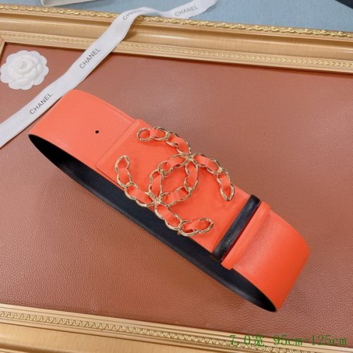 Super Perfect Quality CHNL Belts(100% Genuine Leather,steel Buckle)-255