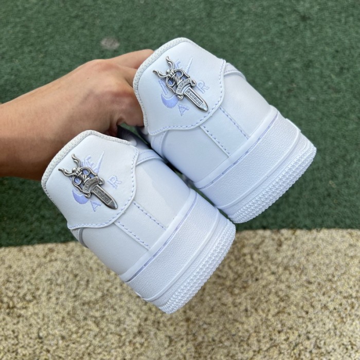 Authentic Chrome Heart x Air Force 1 Low White