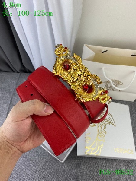 Super Perfect Quality Versace Belts(100% Genuine Leather,Steel Buckle)-1703